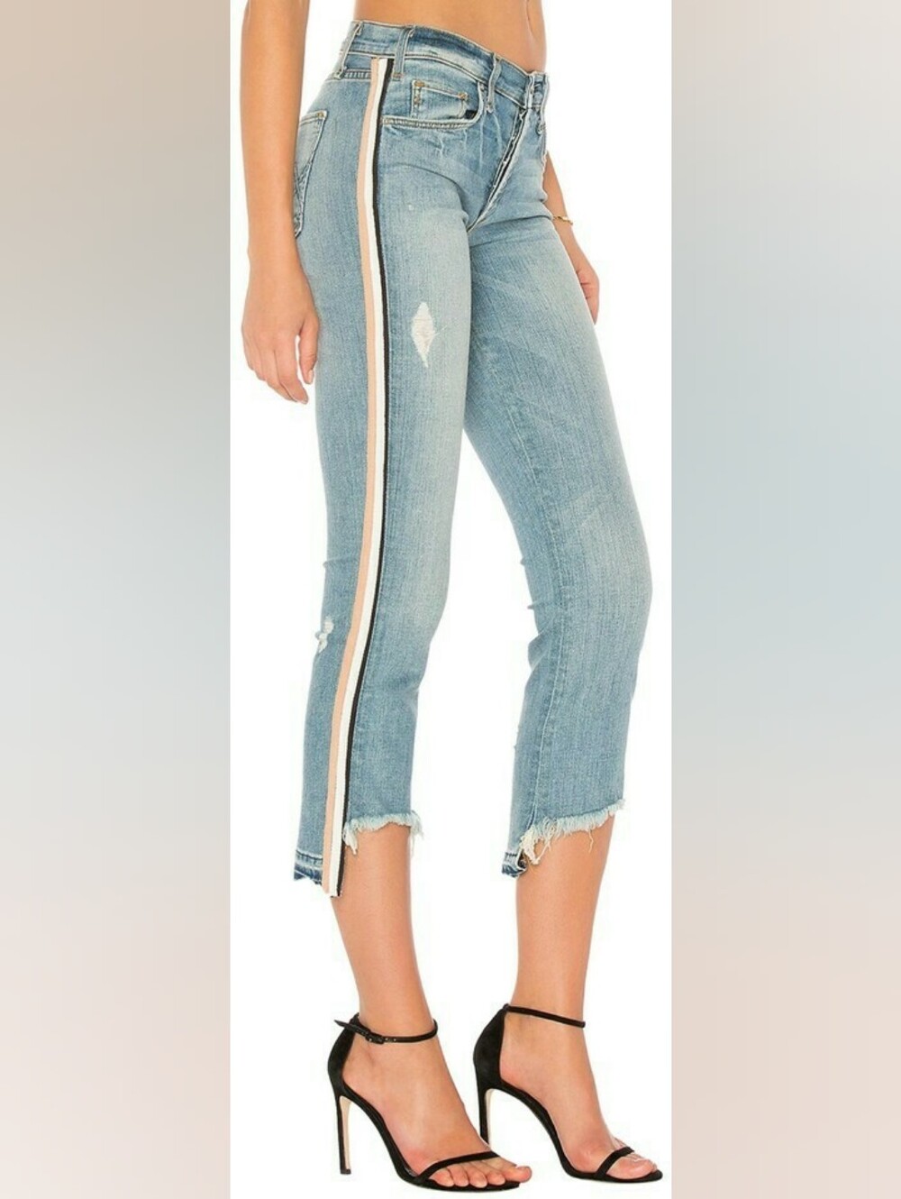 McGuire Denim Light Wash Side Stripe Jeans